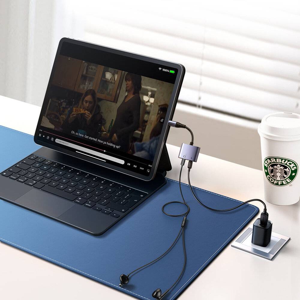 2-in-1 Audio-Adapter Joyroom SY-L02 Lightning auf Double Lightning (schwarz)