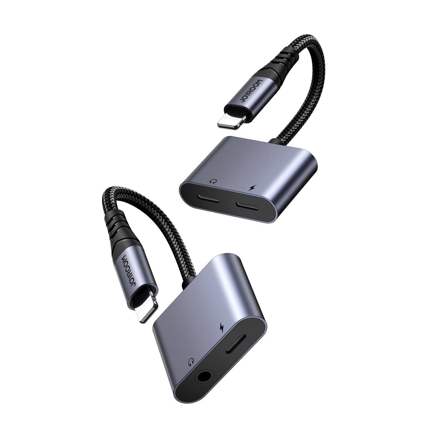 Joyroom SY-L02 iPhone auf 2x iPhone DAC-Adapter 2in1 – Schwarz
