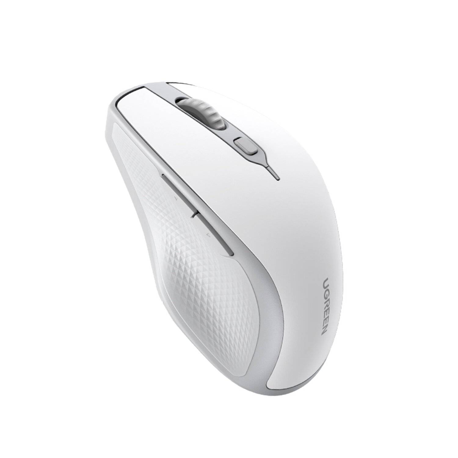 Ugreen MU101 ergonomische kabellose Maus Bluetooth / 2,4 GHz – Weiß