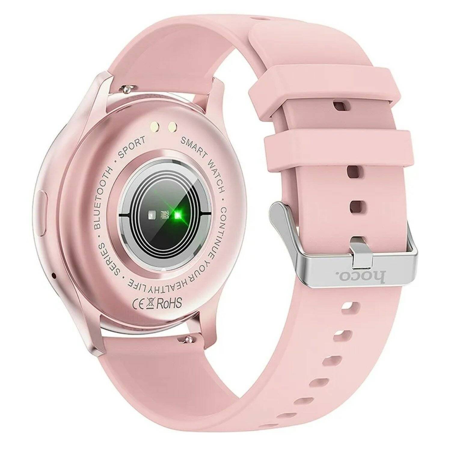 HOCO Smartwatch Amoled Y15 Smarte Sportuhr 1,43 Zoll, Touchscreen, Wasserdicht Pink