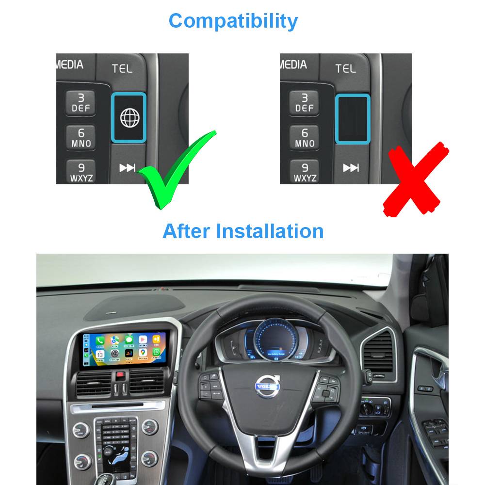 Für Volvo XC60 (15-17) RHD 8.8" Touchscreen Android Navi GPS Carplay AndroidAuto