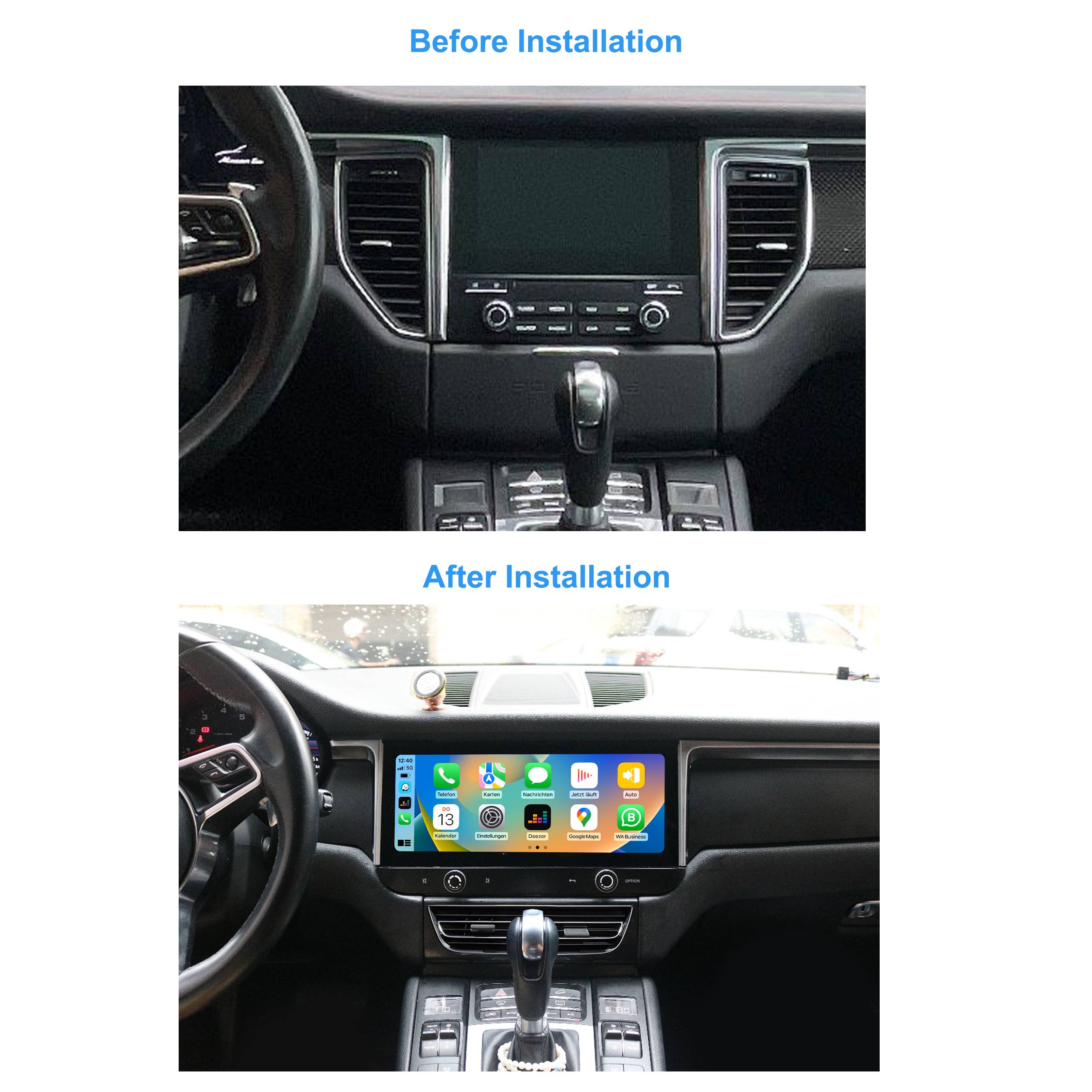 Für Porsche Macan PCM 3.1 12.3" Touchscreen Android Autoradio Navi GPS CarPlay