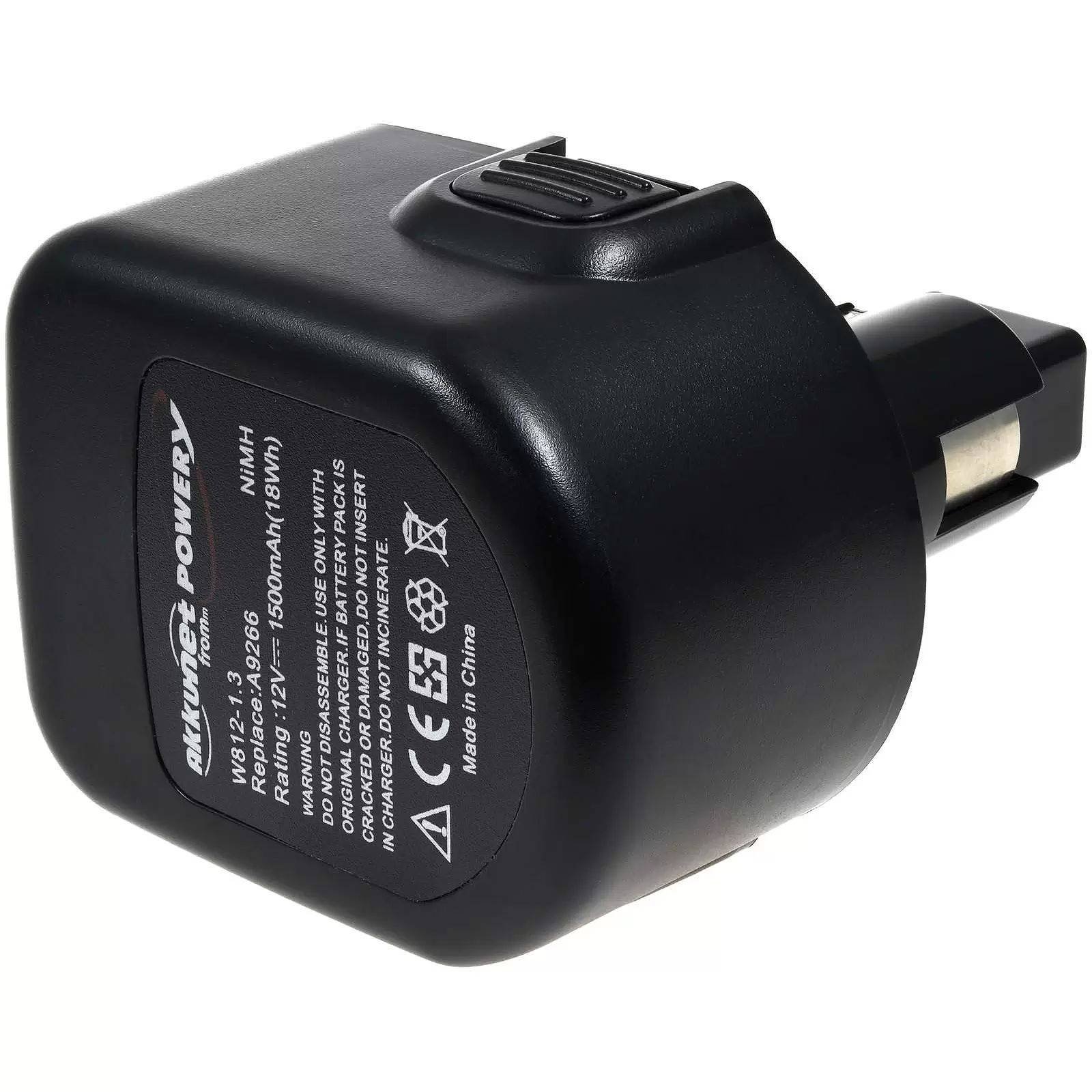 Akku für Werkzeug Dewalt 12V DW9072 1500mAh