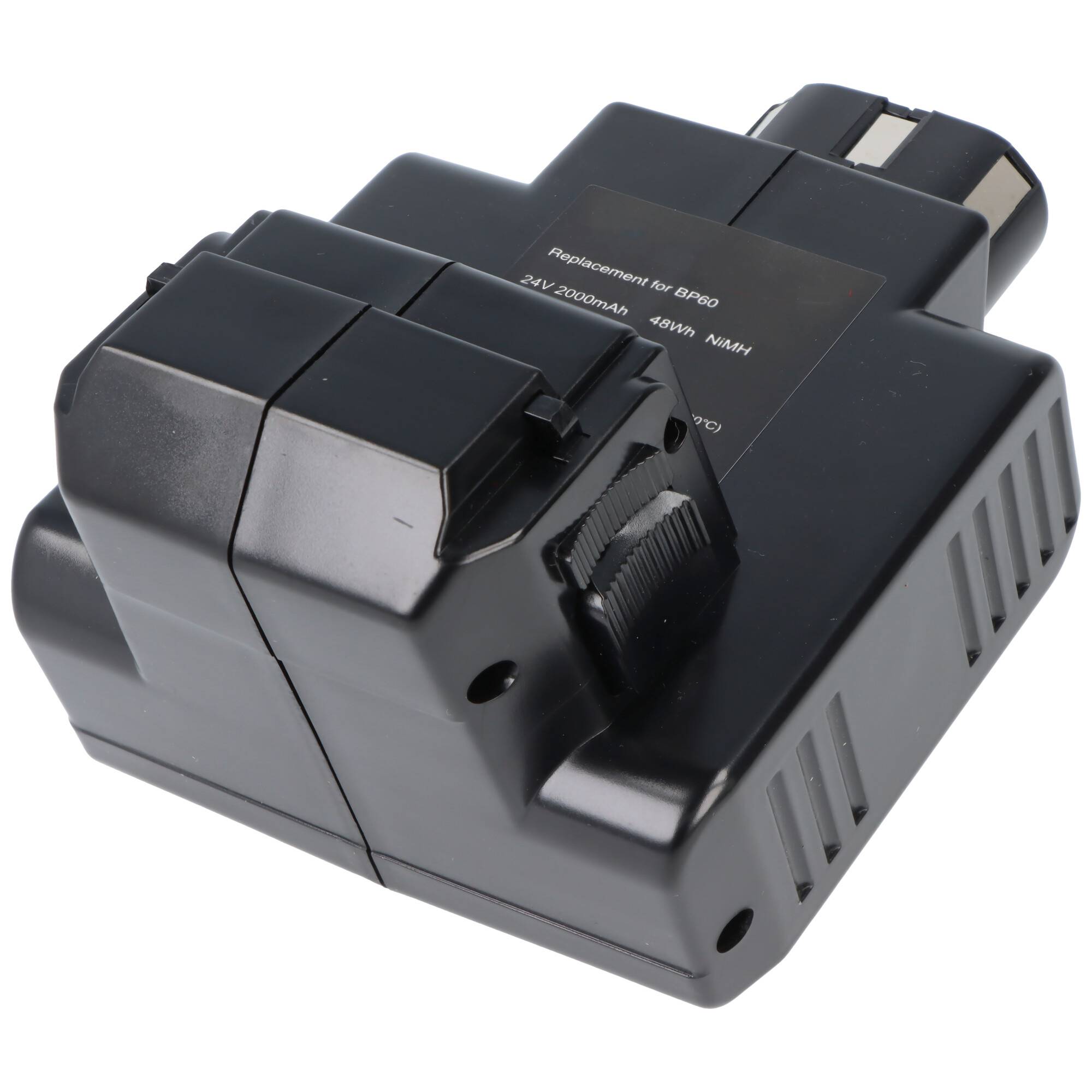 Eine schwarze wiederaufladbare Batterie mit der Bezeichnung „Ersatz für BP90