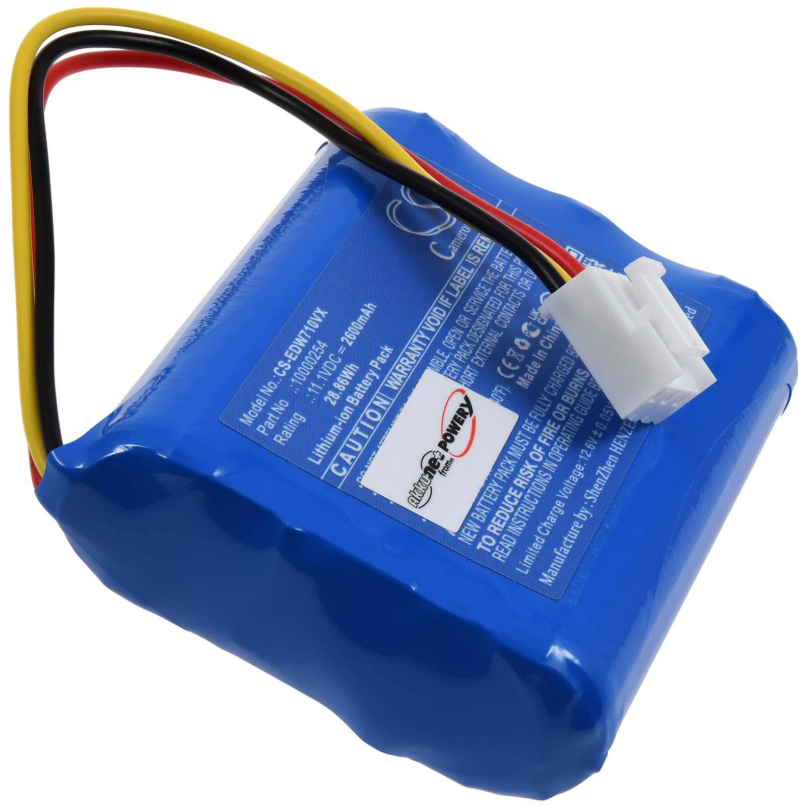 Powery Akku kompatibel mit Ecovacs Typ 10000254, 11,1V, Li-Ion