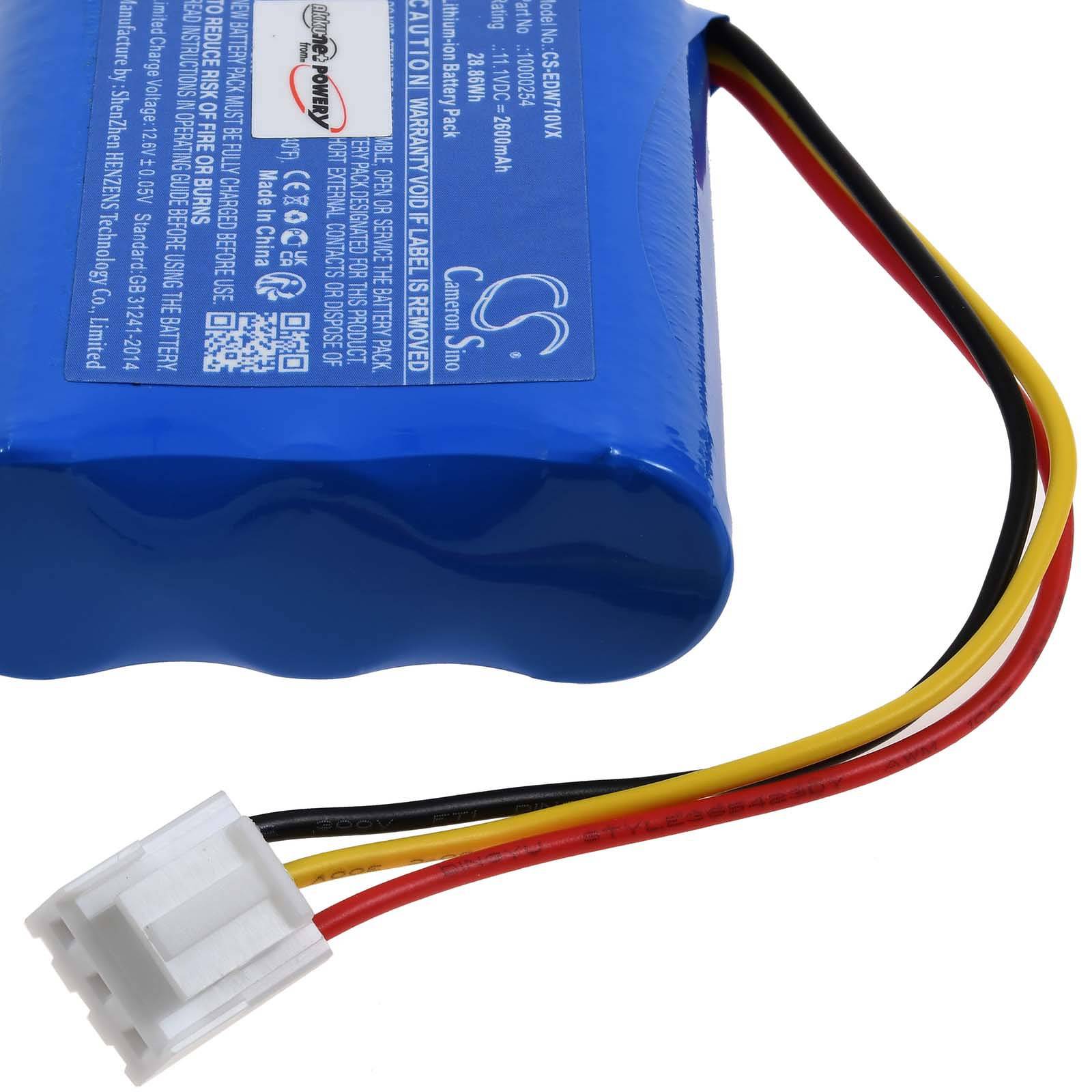 Powery Akku für Fensterputzroboter Ecovacs Winbot 733, W733, 11,1V, Li-Ion