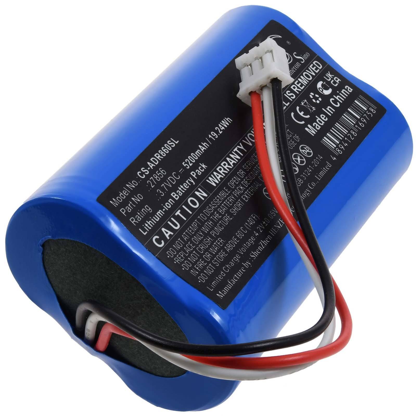 Powery Akku passend für DAB+,DAB-Digital-Radio Albrecht DR 860, DR 855, Typ 27856, 3,7V, Li-Ion