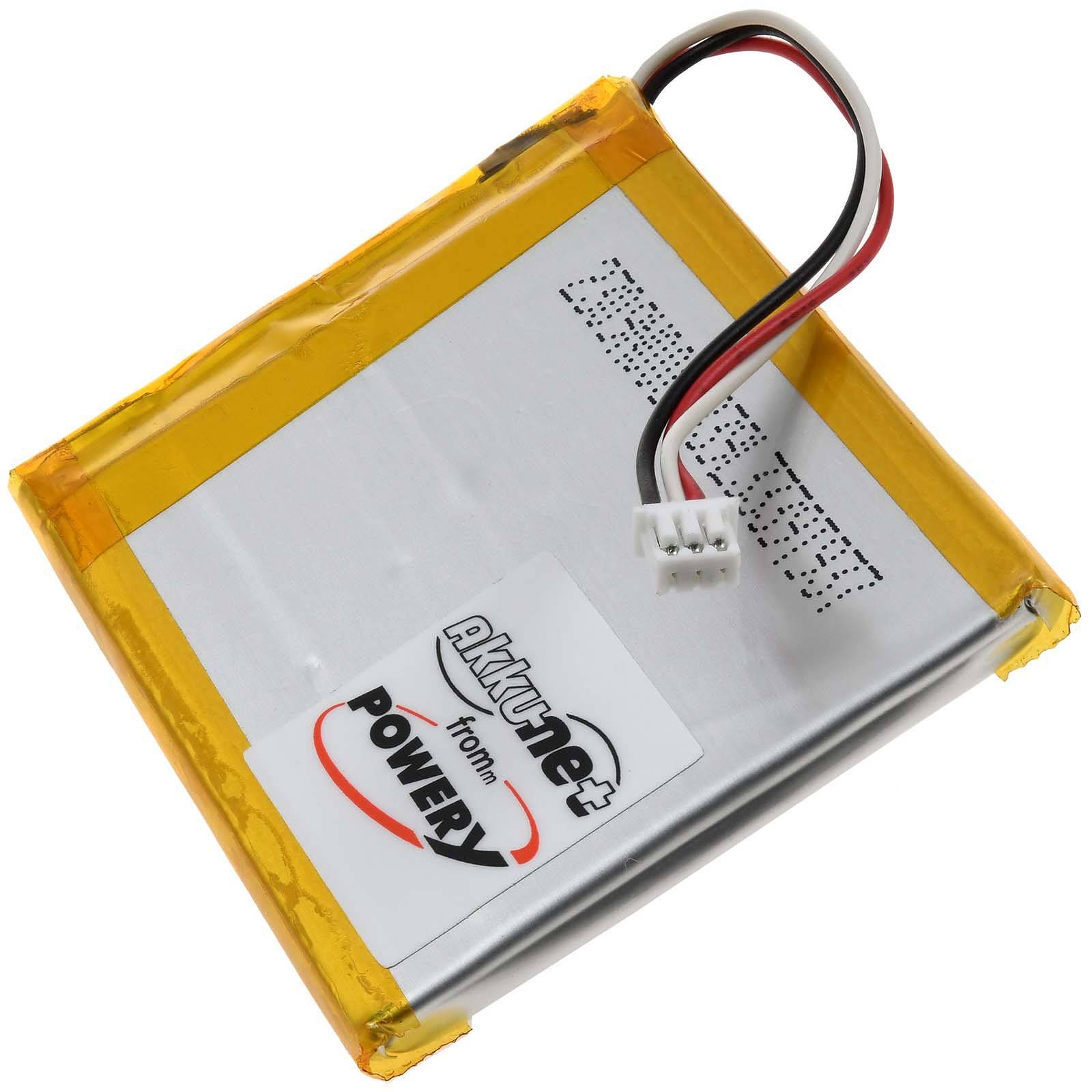 Powery Akku passend für DAB, DAB+ Digital Taschenradio Sony XDR-P1DBP, Typ SF-03, 3,7V, Li-Polymer