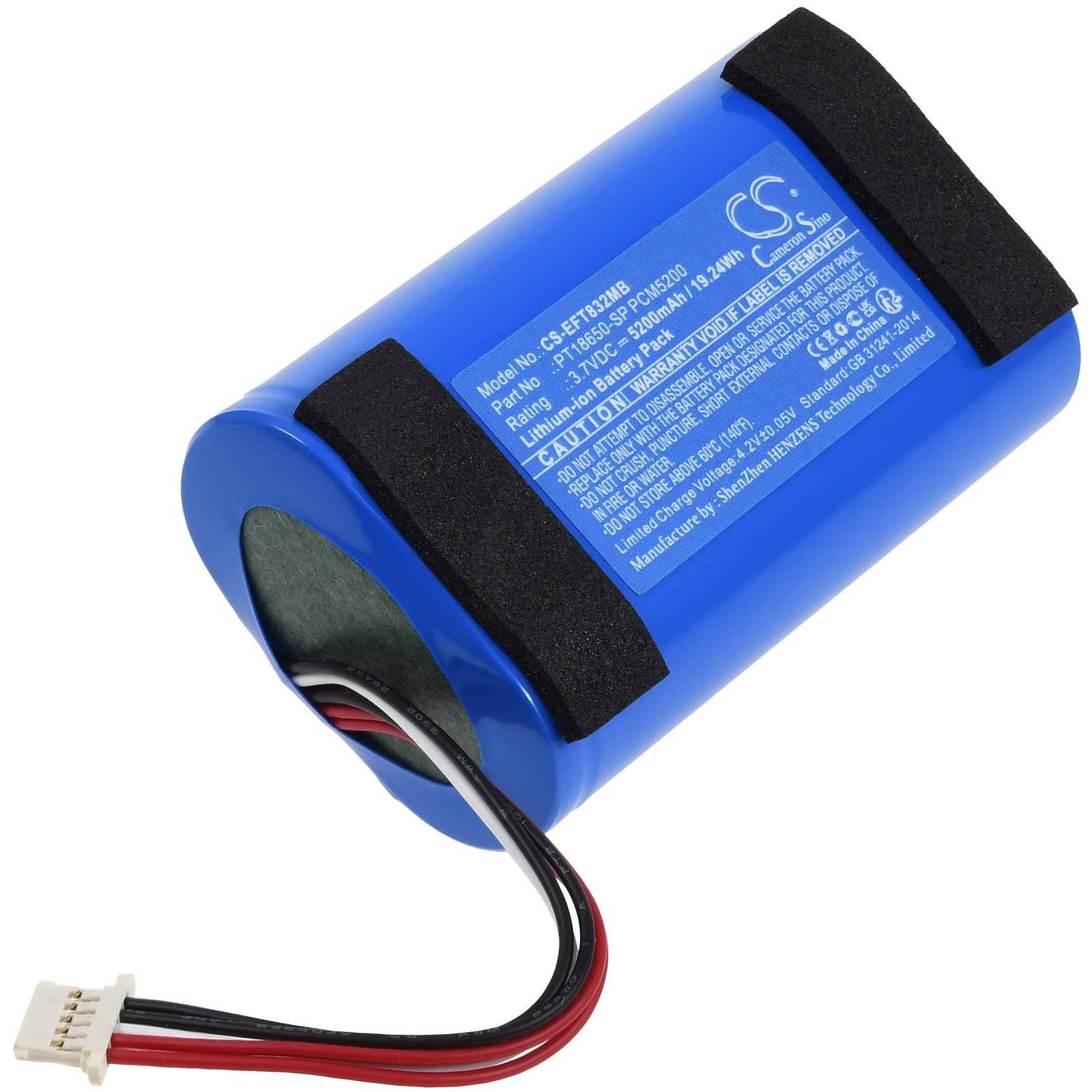 Powery Akku für Babyphone eufy Spaceview Pro baby cam / T8321-M / Typ PCM5200, 3,7V, Li-Ion
