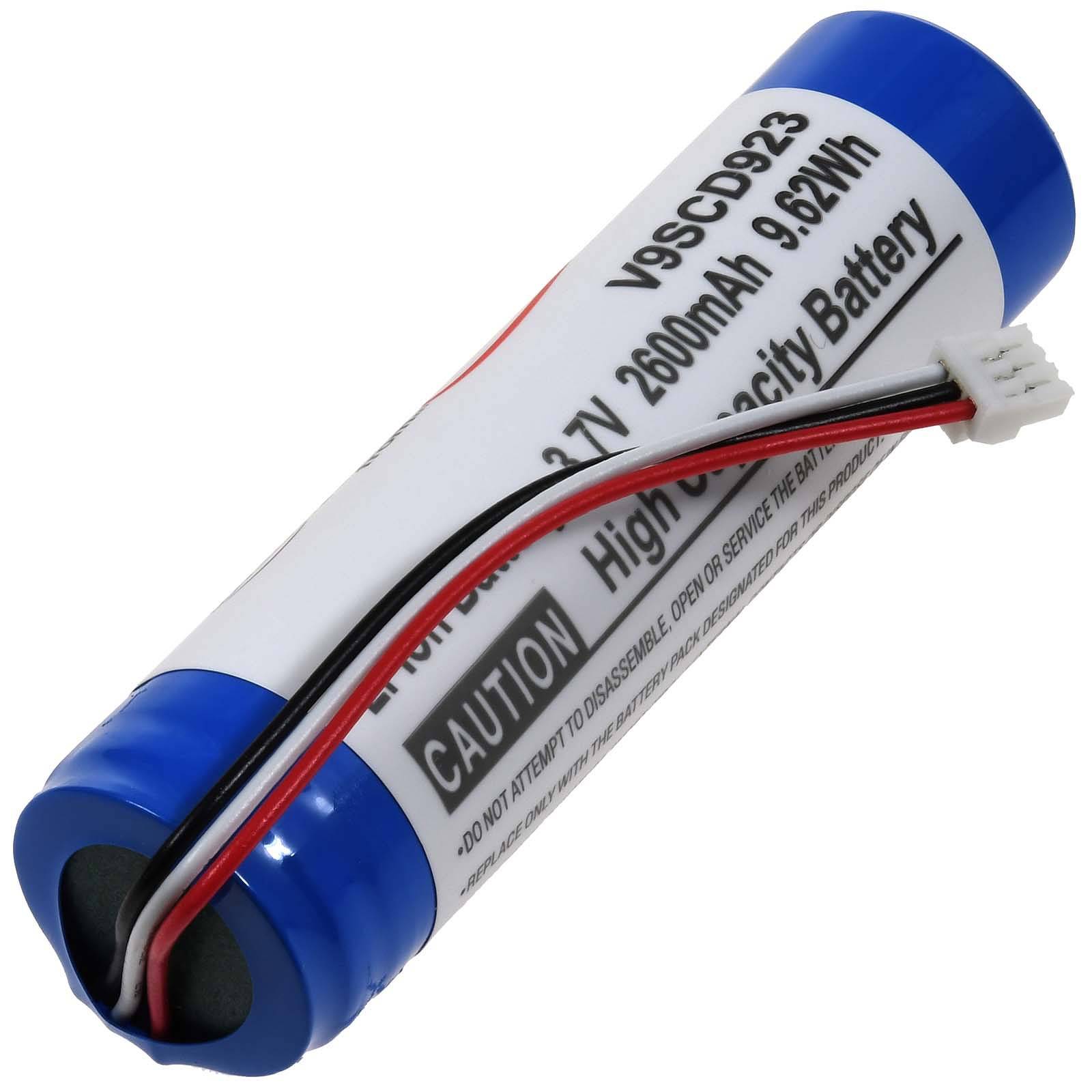 Powery Akku kompatibel mit Philips Typ 1S1PBL1865-2.6 - 3Pin Stecker, 3,7V, Li-Ion