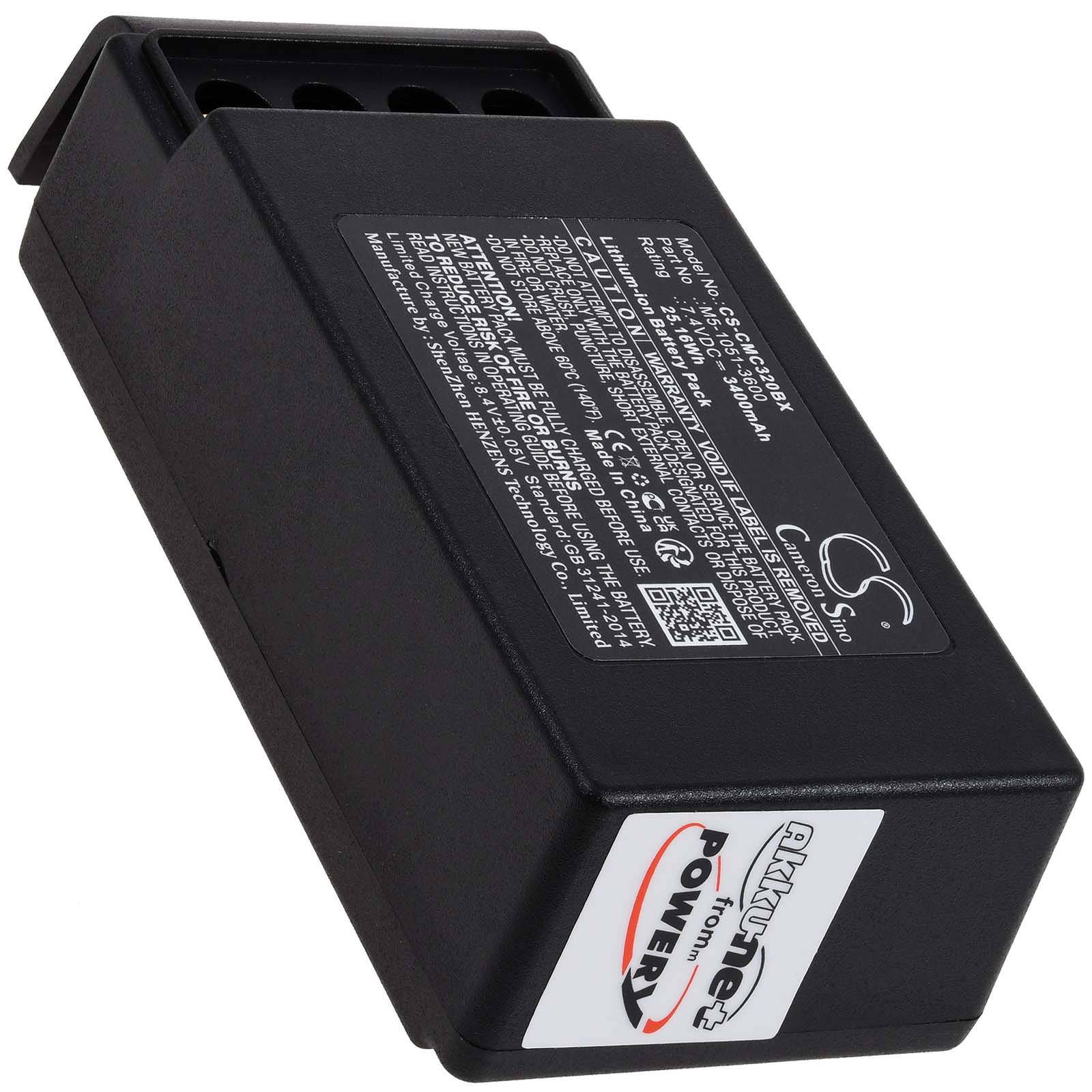Powery Powerakku kompatibel mit Cavotec Typ M5-1051-3600, 7,4V, Li-Ion