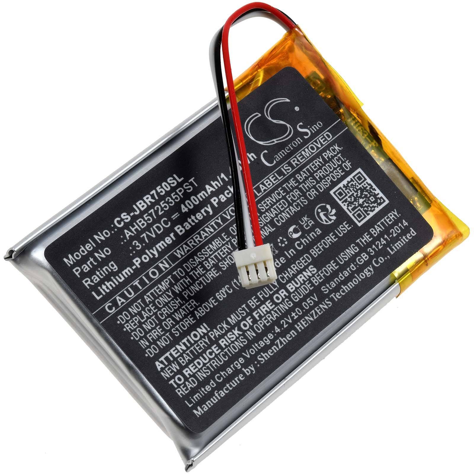 Powery Akku kompatibel mit Jabra Typ AHB572535PST, 3,7V, Li-Polymer