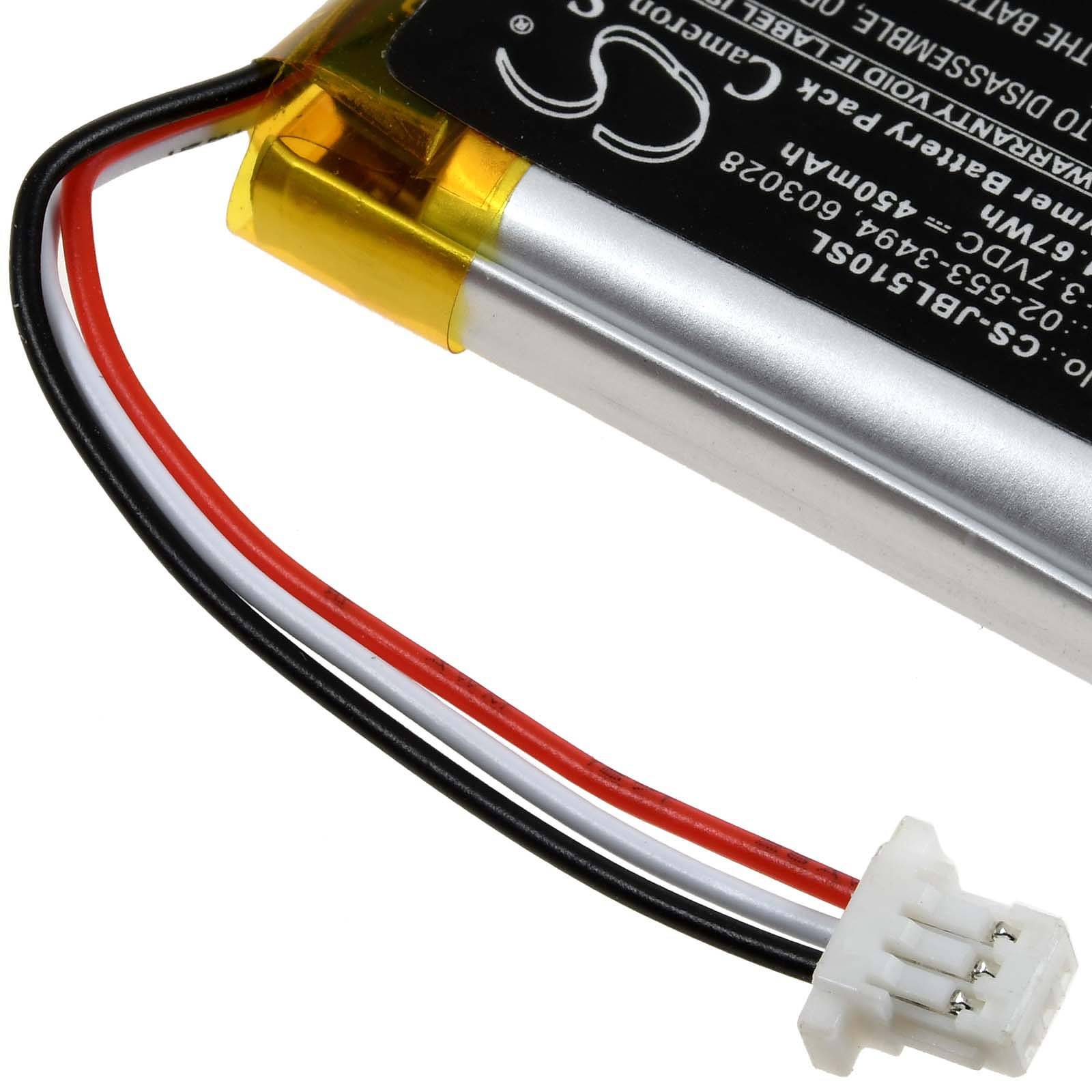 Powery Akku passend für Kopfhörer JBL Tune 510BT, Typ 02-553-3494, 3,7V, Li-Polymer