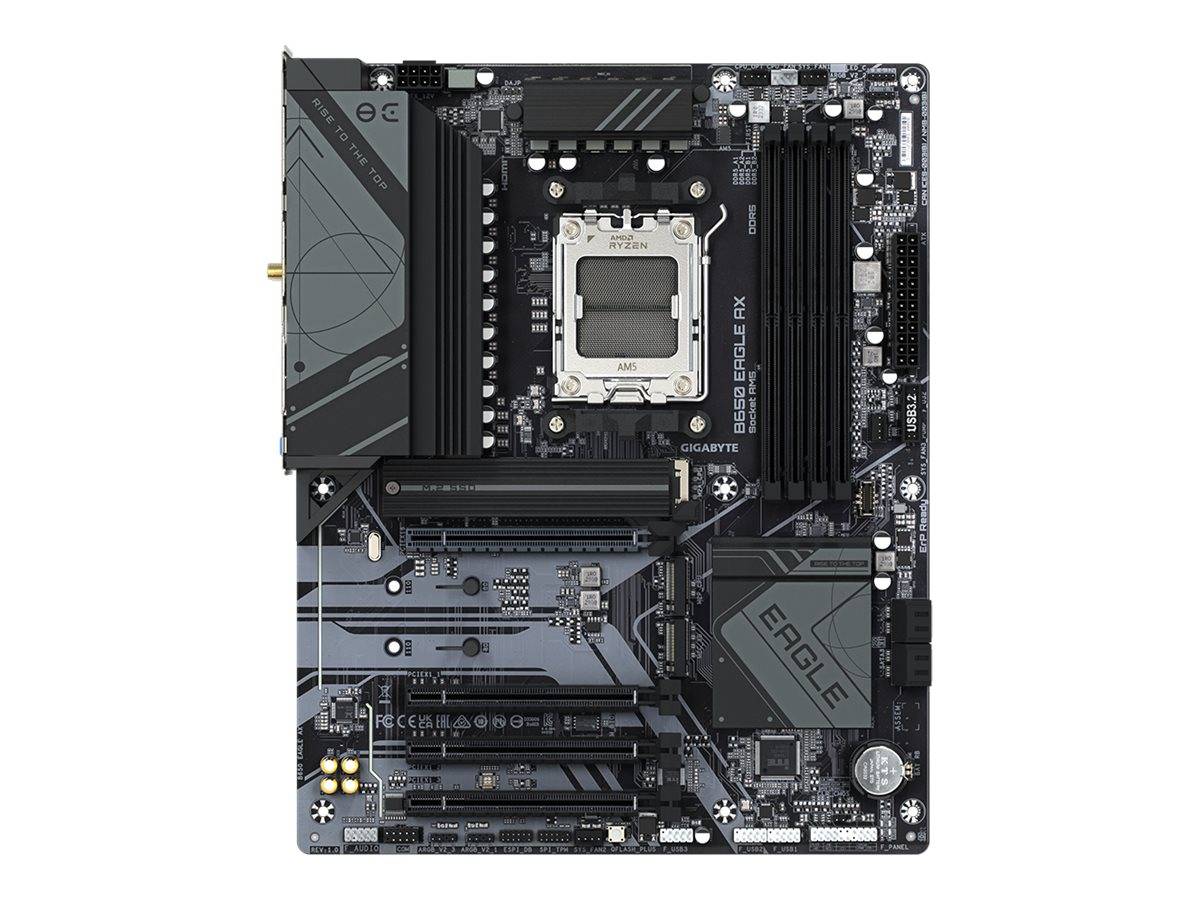 Gigabyte B650 EAGLE AX - Motherboard - ATX - Socket AM5 - AMD B650 Chipsatz - USB-C 3.2 Gen 1, USB 3.2 Gen 2, USB 3.2 Ge