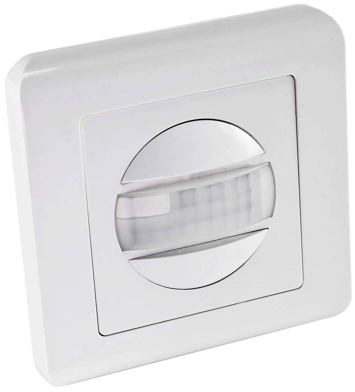 ChiliTec 23011 Unterputz PIR-Bewegungsmelder 160° Pro LED geeignet, 2-Draht Technik, weiß
