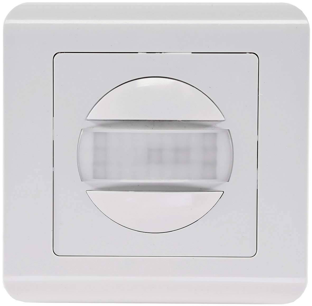 Bewegungsmelder 160° Unterputz Einbaubewegungsmelder 9m Reichweite 2-Draht Ersatz für Lichtschalter Einbaubewegungsmelder Weiß