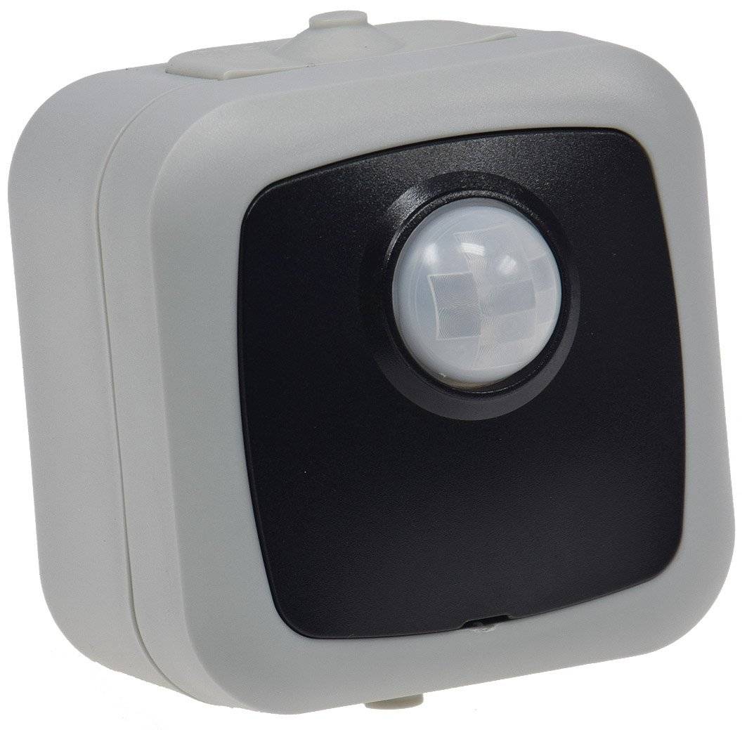 Aufputz Bewegungsmelder für Aussen IP44 Sensor 120° Erfassung 6m Reichweite für Garage Keller Hauseingang 2-500W LED geeignet Aufputz Zeit Regelbar