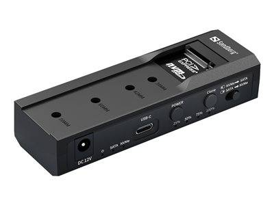 SANDBERG USB 3.2 Cloner and Dock for M2 Komponenten Zubehör für Speicherlaufwerke