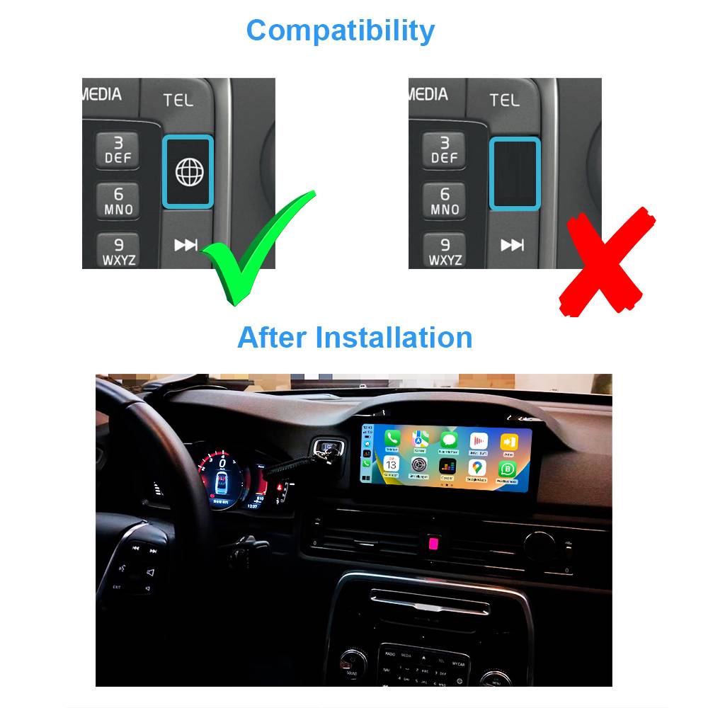 Für Volvo S70 S80 XC70 (15-17) 8.8" Touchscreen Android GPS Navigation Carplay