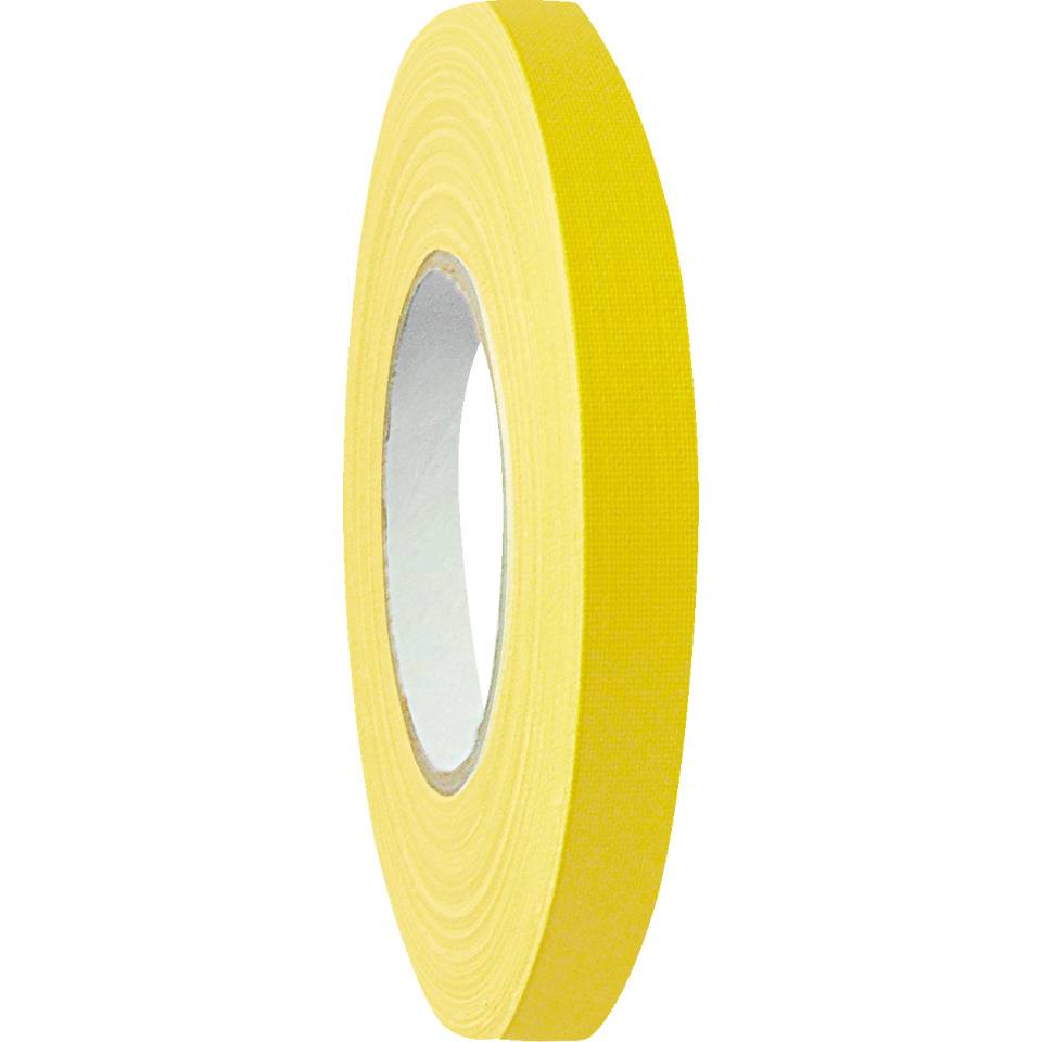 Gewebe-Klebeband, universell einsetzbar, wasserfest, gelb, 15mm, 50m/Rolle