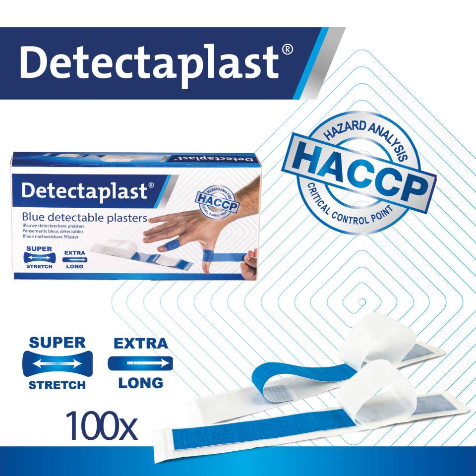Detectaplast® Pflaster Elastic Fingerverband, detektierbar, blau, 180x20mm, 100/VE