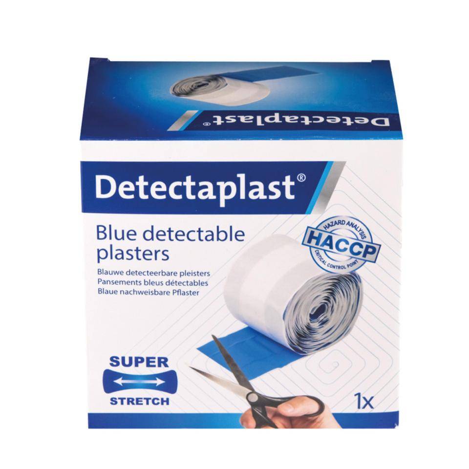 Detectaplast® Pflaster Elastic Rollenpflaster, detektierbar, blau, 8cm, 5m/Rolle