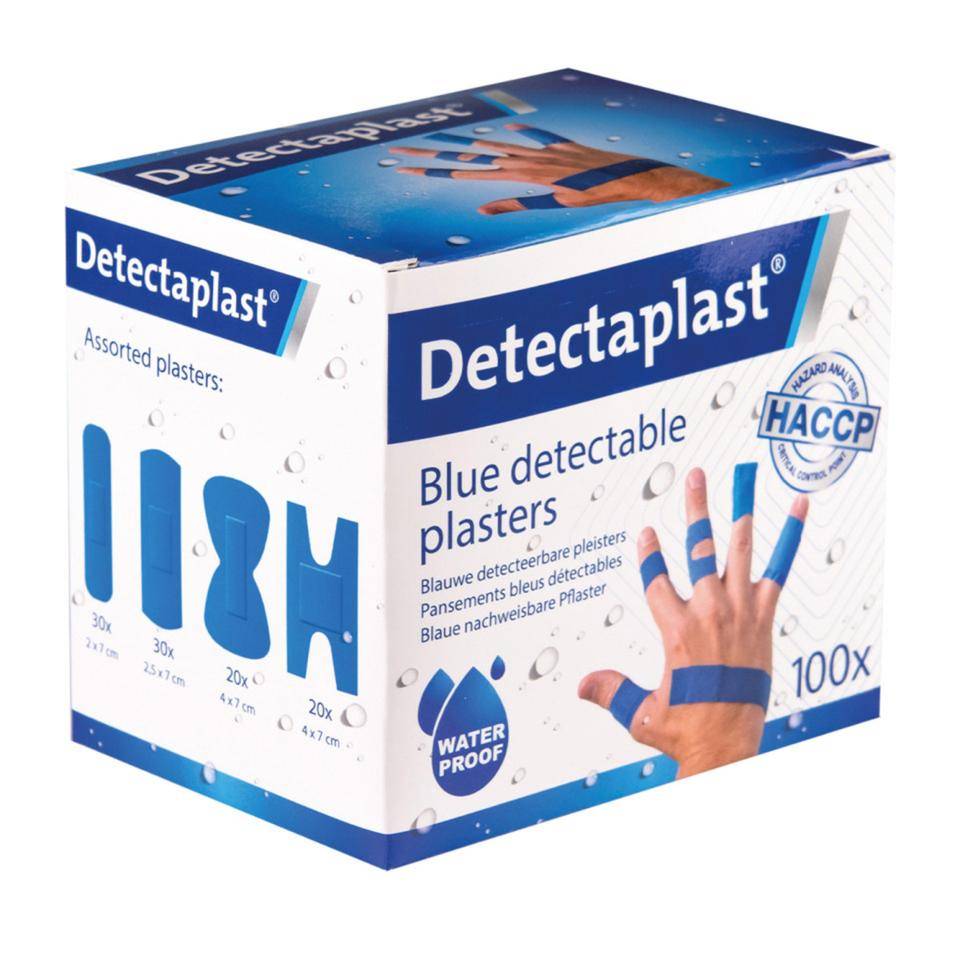 Detectaplast® Pflaster Univeral sortiert, detektierb., blau, 19x72mm/25x72mm, 100/VE