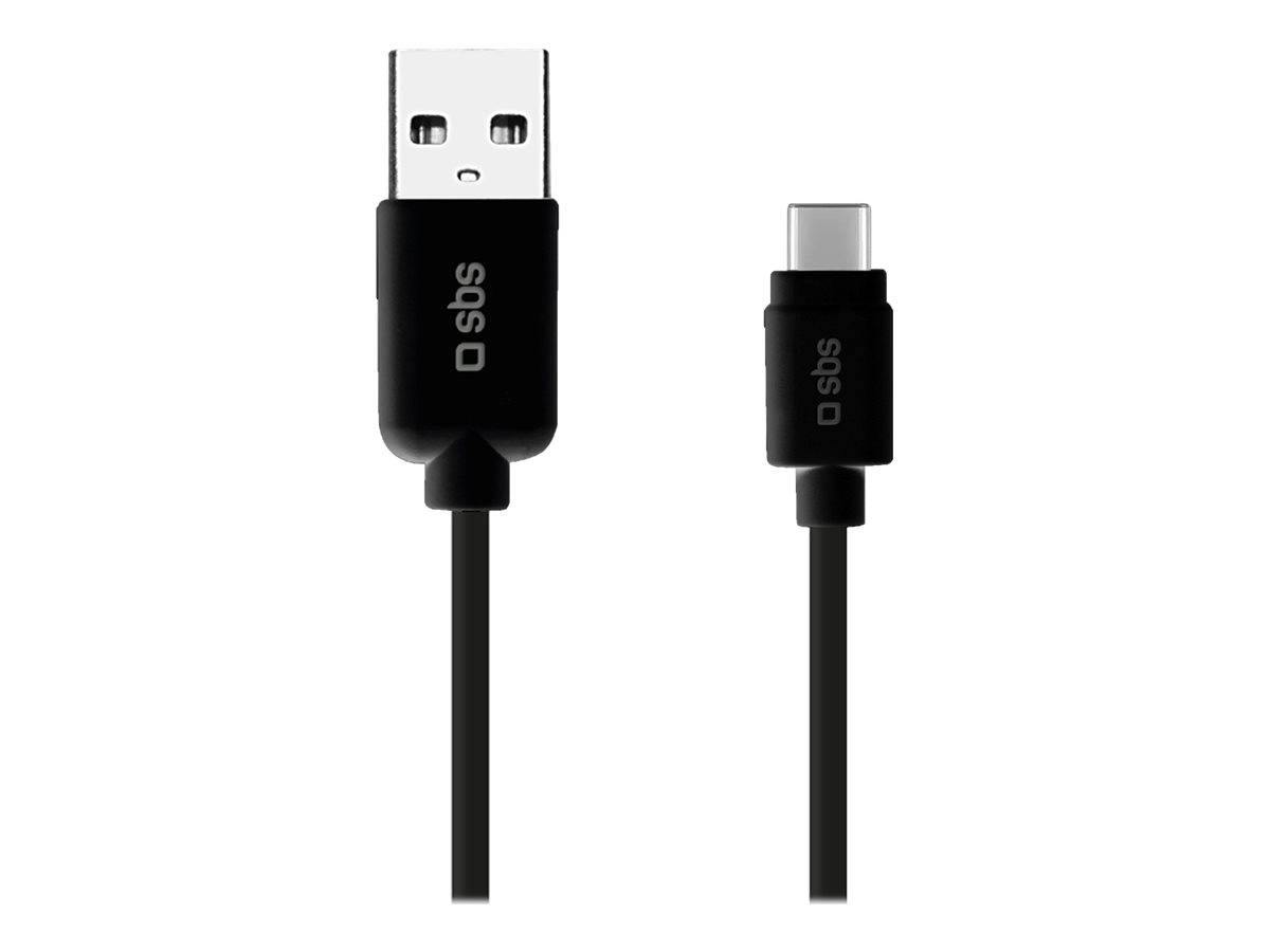 SBS TECABLETYC1KPOS USB-A – USB-C-Kabel 1 m Schwarz