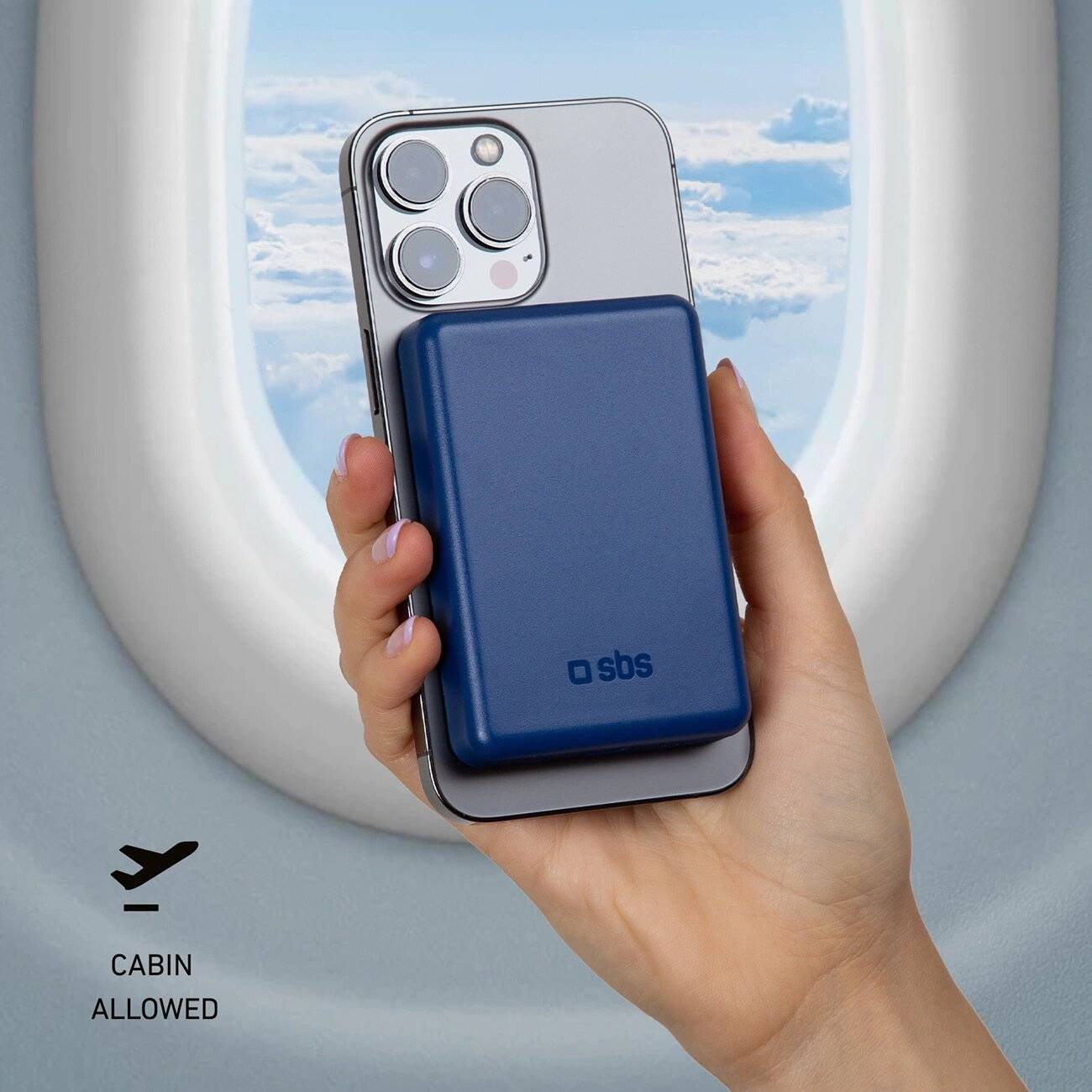 Powerbank SBS TEBB5000MAG1CB 5000 mAh MagSafe - blau