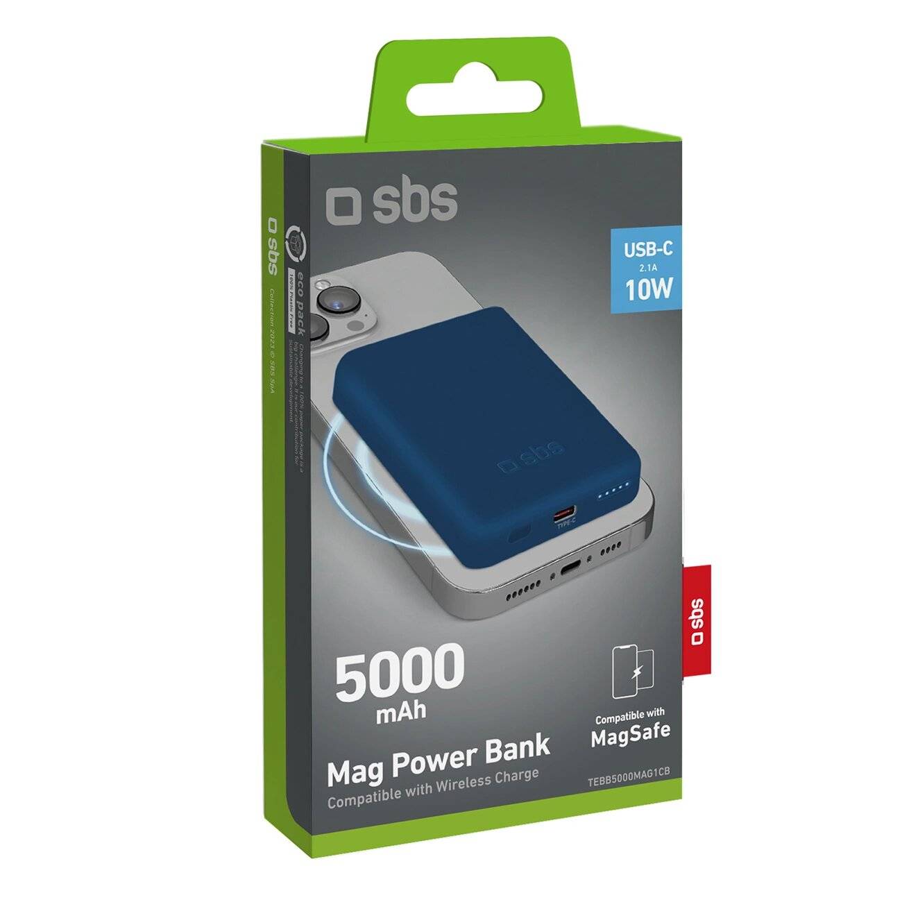 Powerbank SBS TEBB5000MAG1CB 5000 mAh MagSafe - blau