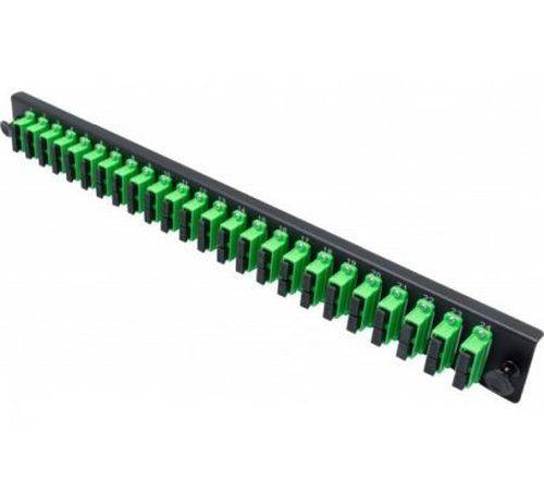 Dexlan LWL Frontplatte bestückt für LWL Spleißbox, 24 x SC APC Duplex