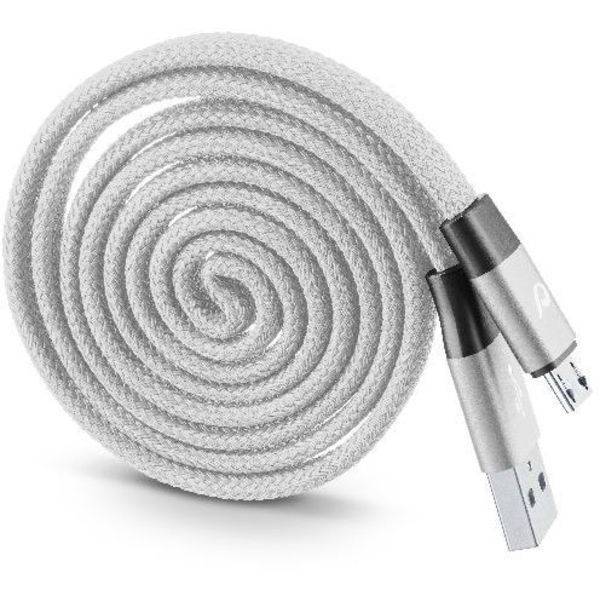 Cellularline USBDATAROLMUSBD, 1 m, Micro-USB B, USB A, USB 2.0, Grau