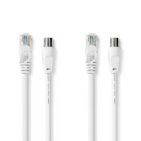 Nedis CSGB4500WT30 Coax- en CAT6-Combikabel I - Netzwerk