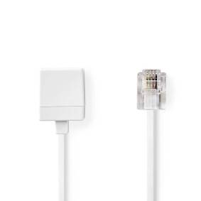 Nedis TCGL90205WT50 Telecomverlengkabel RJ11