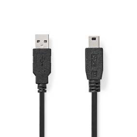 Nedis CCGL60300BK10 USB-Kabel USB 2.0 USB-A - Kabel
