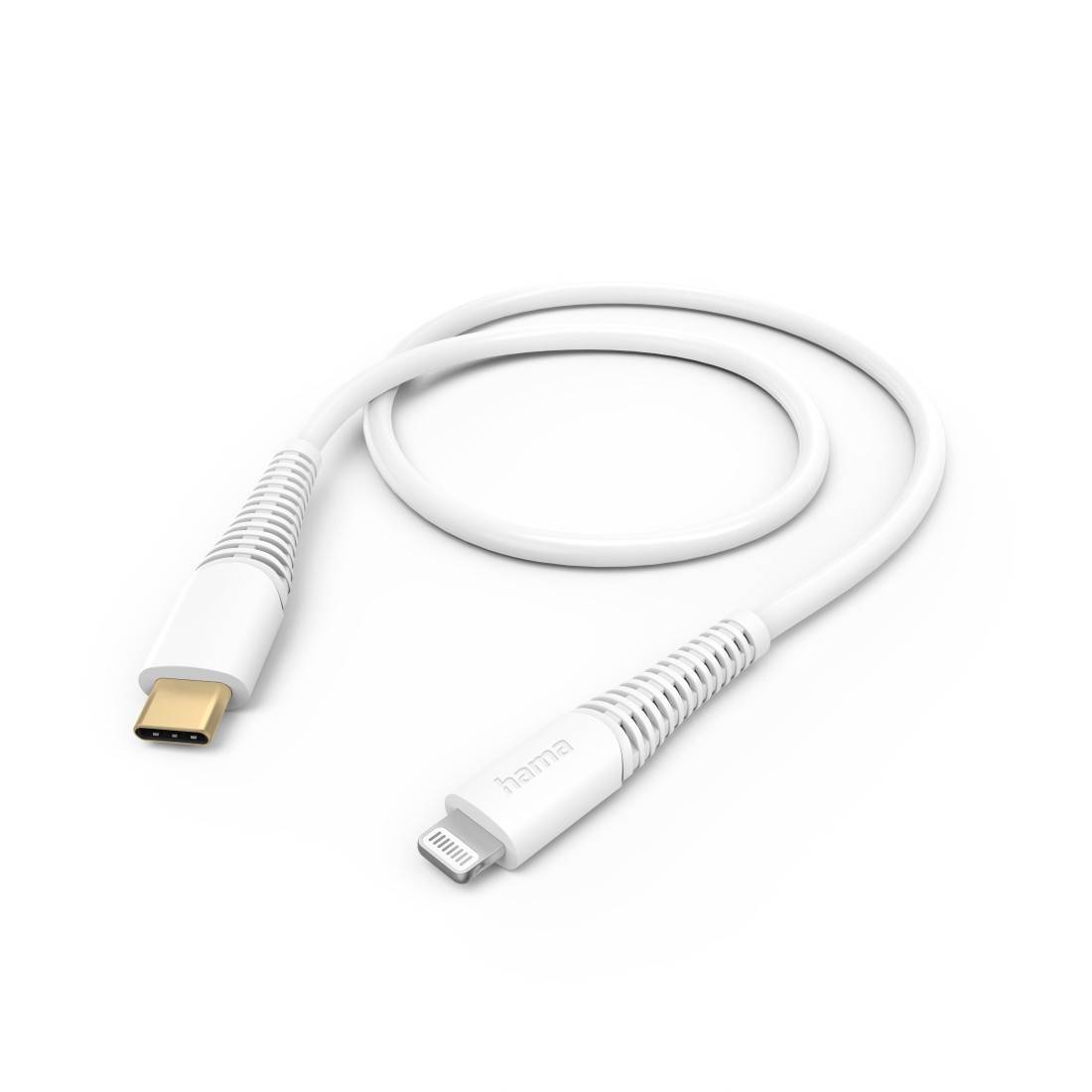 Hama Ladekabel USB-C - Lightning 1.5 m Weiß - Digital/Daten