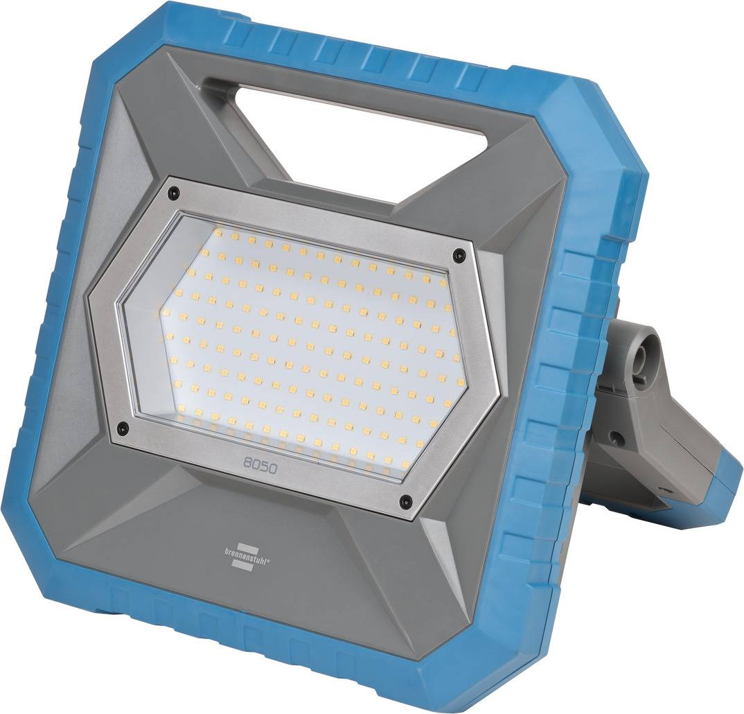 Brennenstuhl BS 8050 MH Hybrid Akku-LED-Baustrahler grau/blau 82 W