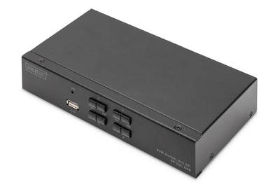 DIGITUS - KVM Switch, 4x1 DP, DP Out,USB