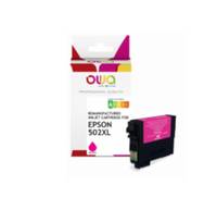 OUA-kompatibler Magenta-Druckerpatrone für Epson 502XL, abgebildet mit Schachtel und Patronenpackung auf weißem Hintergrund.