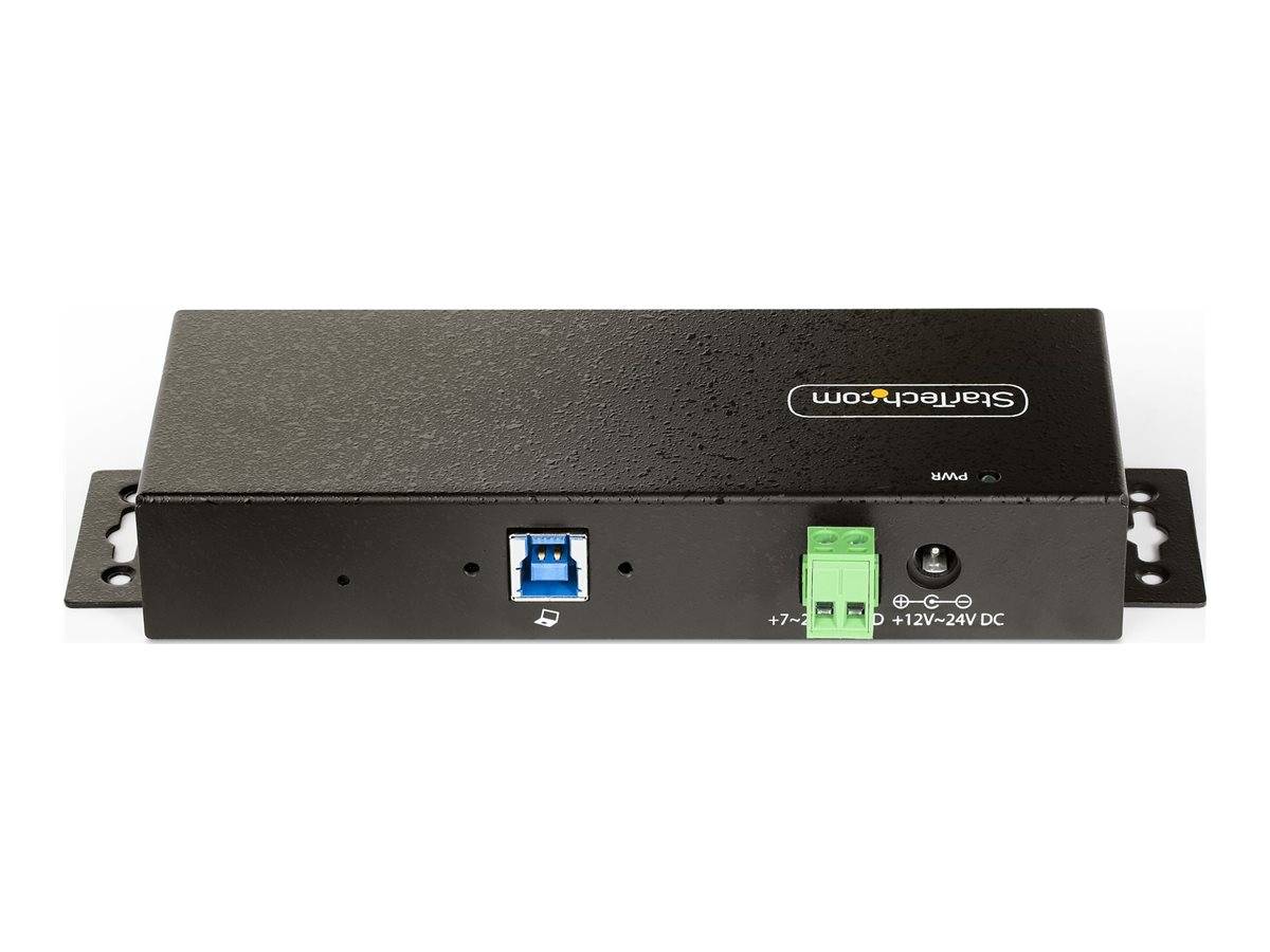 StarTech.com 7-Port Managed USB Hub with 7x USB-A, Heavy Duty with Metal Industrial Housing, ESD & Surge Protection, Wall/Desk/Din-Rail Mountable