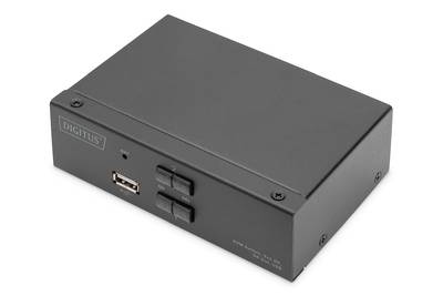 DIGITUS - KVM Switch, 2x1 DP, DP Out,USB