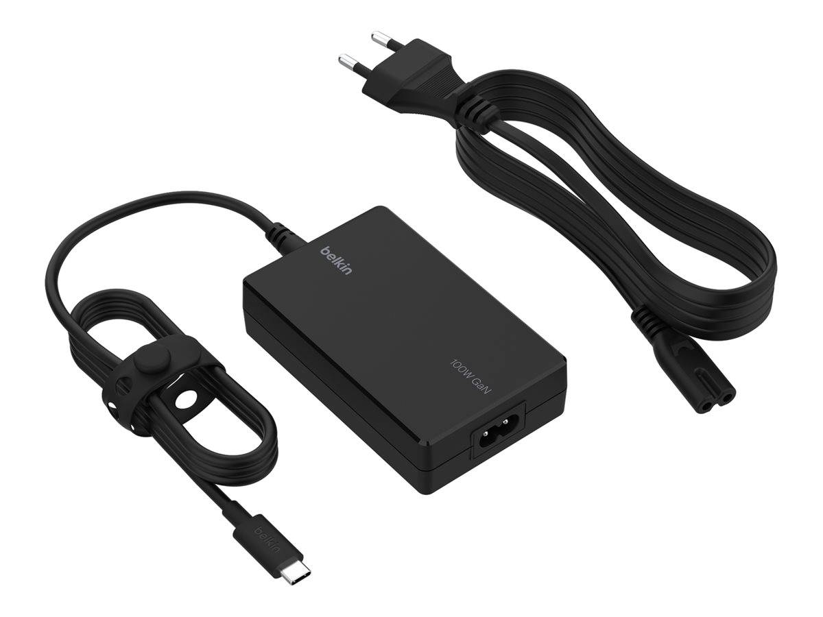 Belkin Connect USB-C Core - Netzteil - GaN-Technologie - 100 Watt - PD (24 pin USB-C)