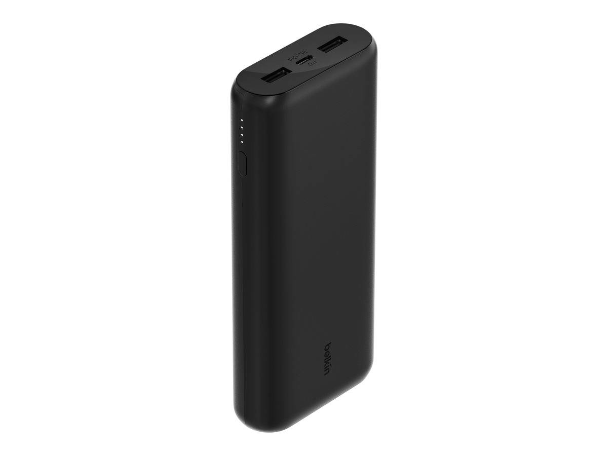 Belkin - Powerbank - 20000 mAh - 20 Watt - PD, Fast Charge - 3 Ausgabeanschlussstellen (24 pin USB-C, 2 x USB)