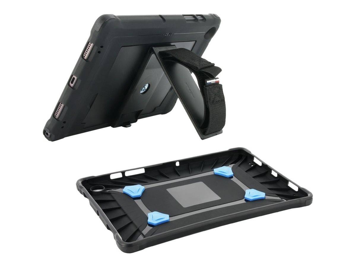 Mobilis PROTECH - Hintere Abdeckung für Tablet - mit Ständer & Handschlaufe, verstärkt - Schwarz - für Apple 10.9-inch i