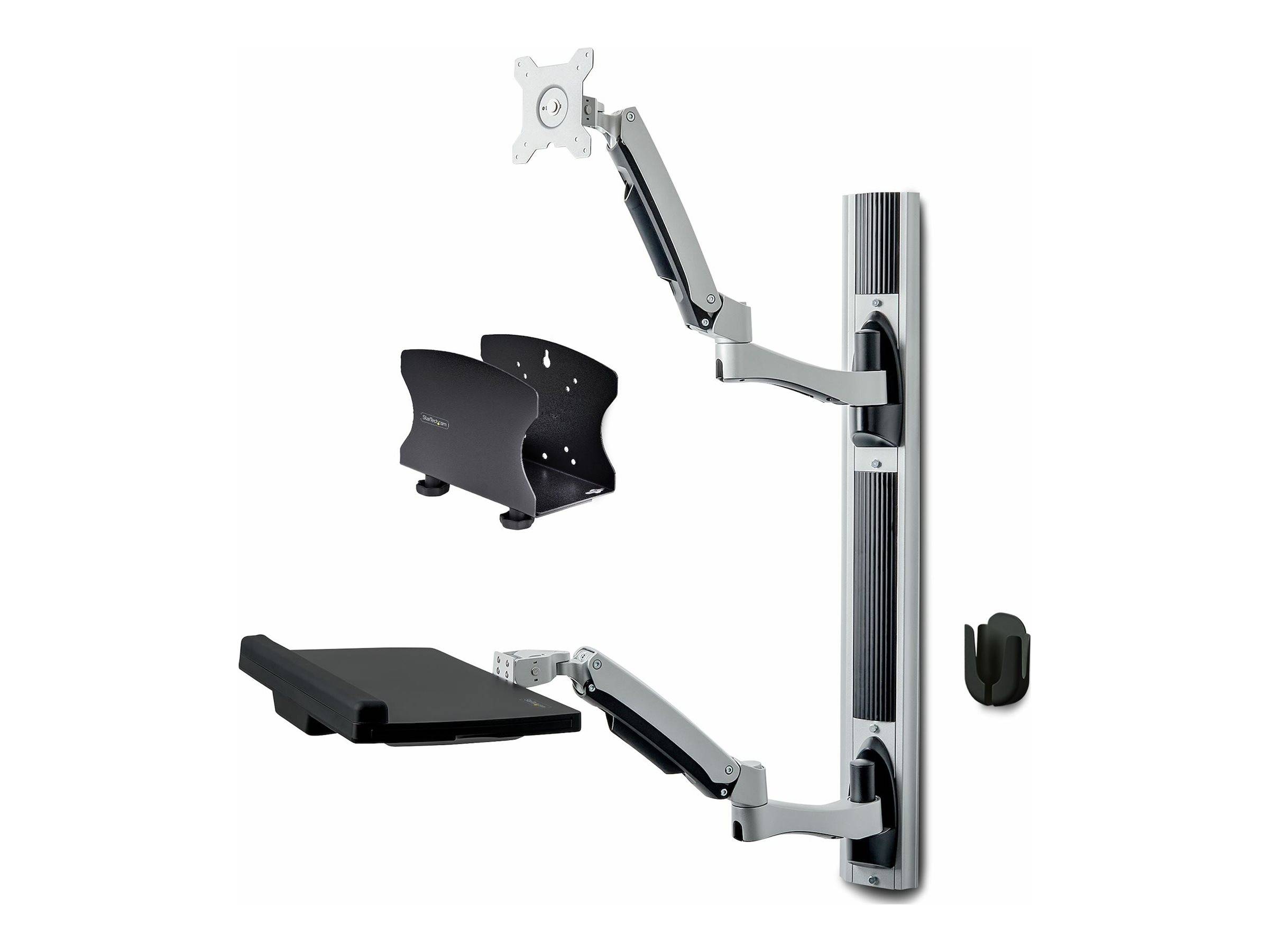 StarTech.com Wall Mount Workstation, VESA Mount For 32" Monitors (22lb/10kg) - F