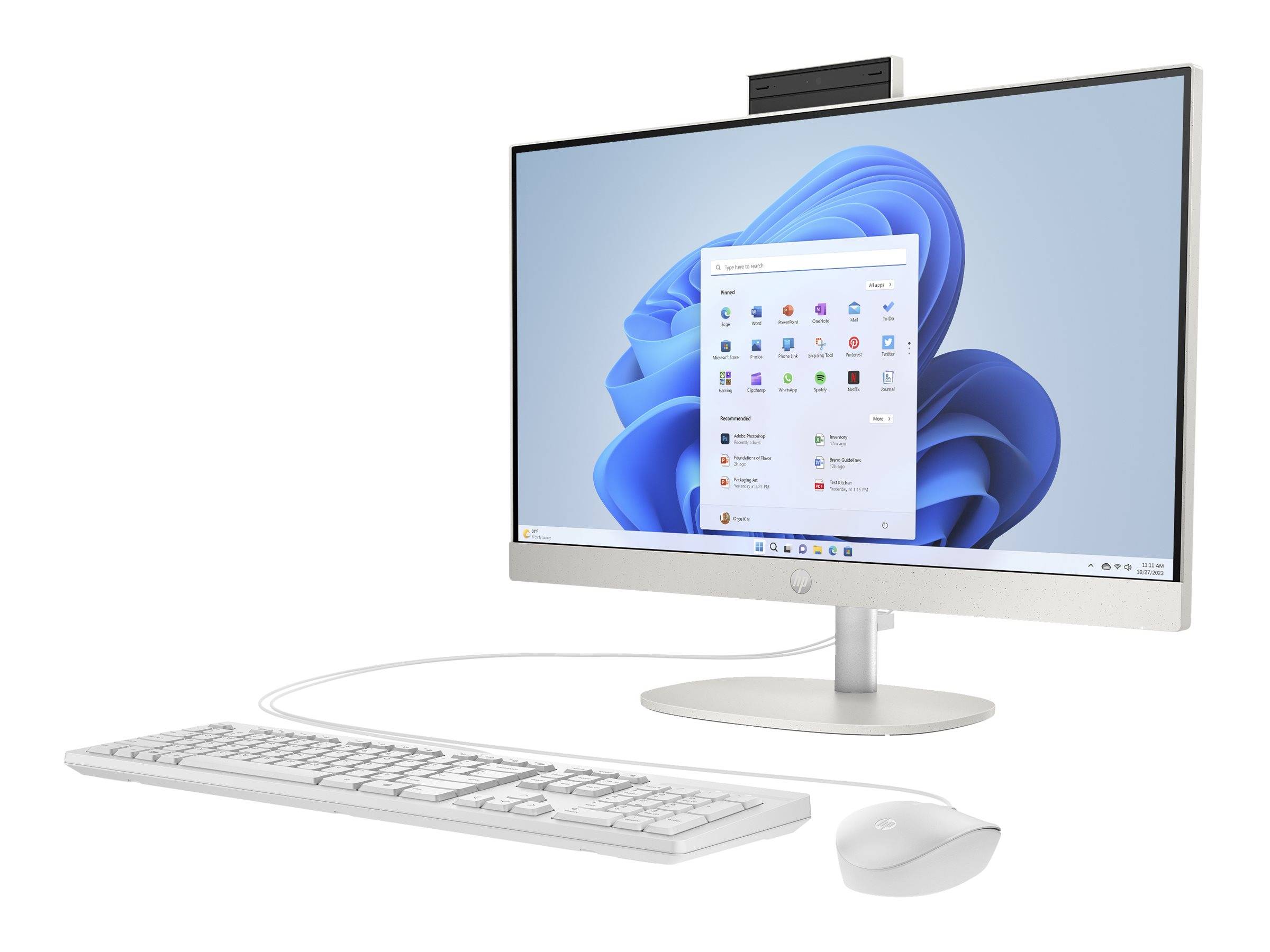HP 27-cr0402ng - All-in-One (Komplettlösung) - Core i5 1335U - RAM 16 GB - SSD 1 TB - NVMe - Intel Iris Xe Grafikkarte -