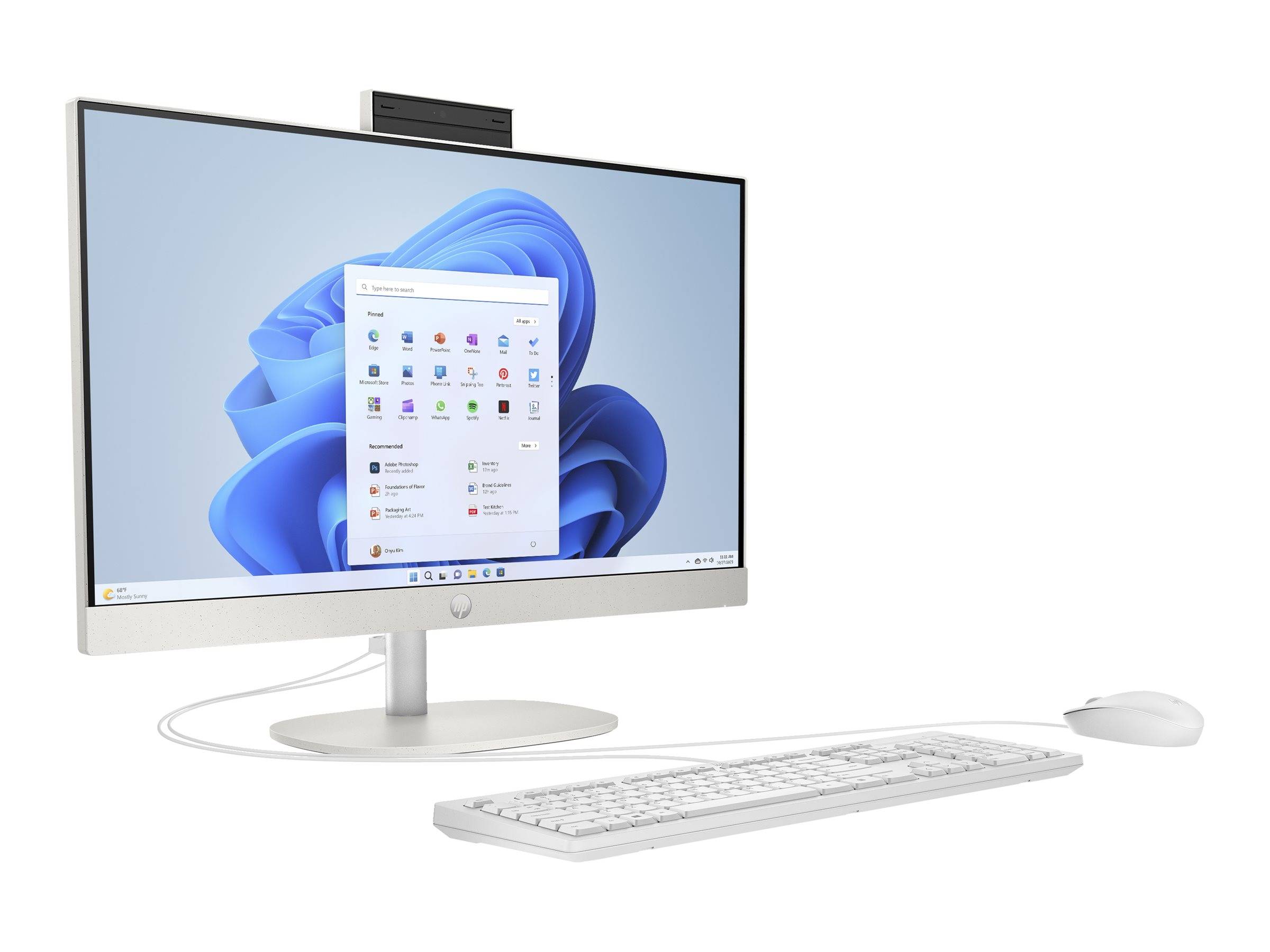 HP 27-cr0402ng - All-in-One (Komplettlösung) - Core i5 1335U - RAM 16 GB - SSD 1 TB - NVMe - Intel Iris Xe Grafikkarte -