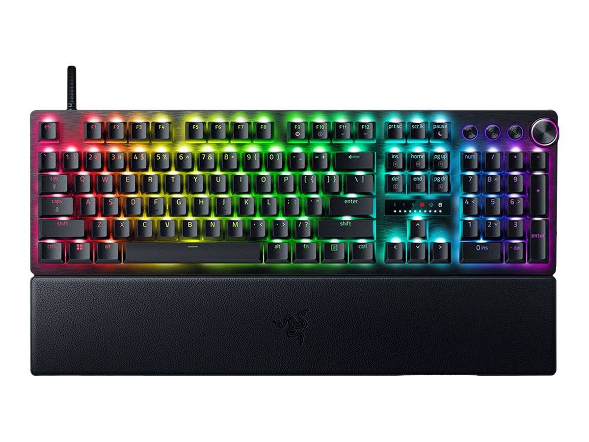 Razer Huntsman V3 Pro - Tastatur - full size - mit LED array indicator - Hintergrundbeleuchtung - USB-C - QWERTZ - Deuts