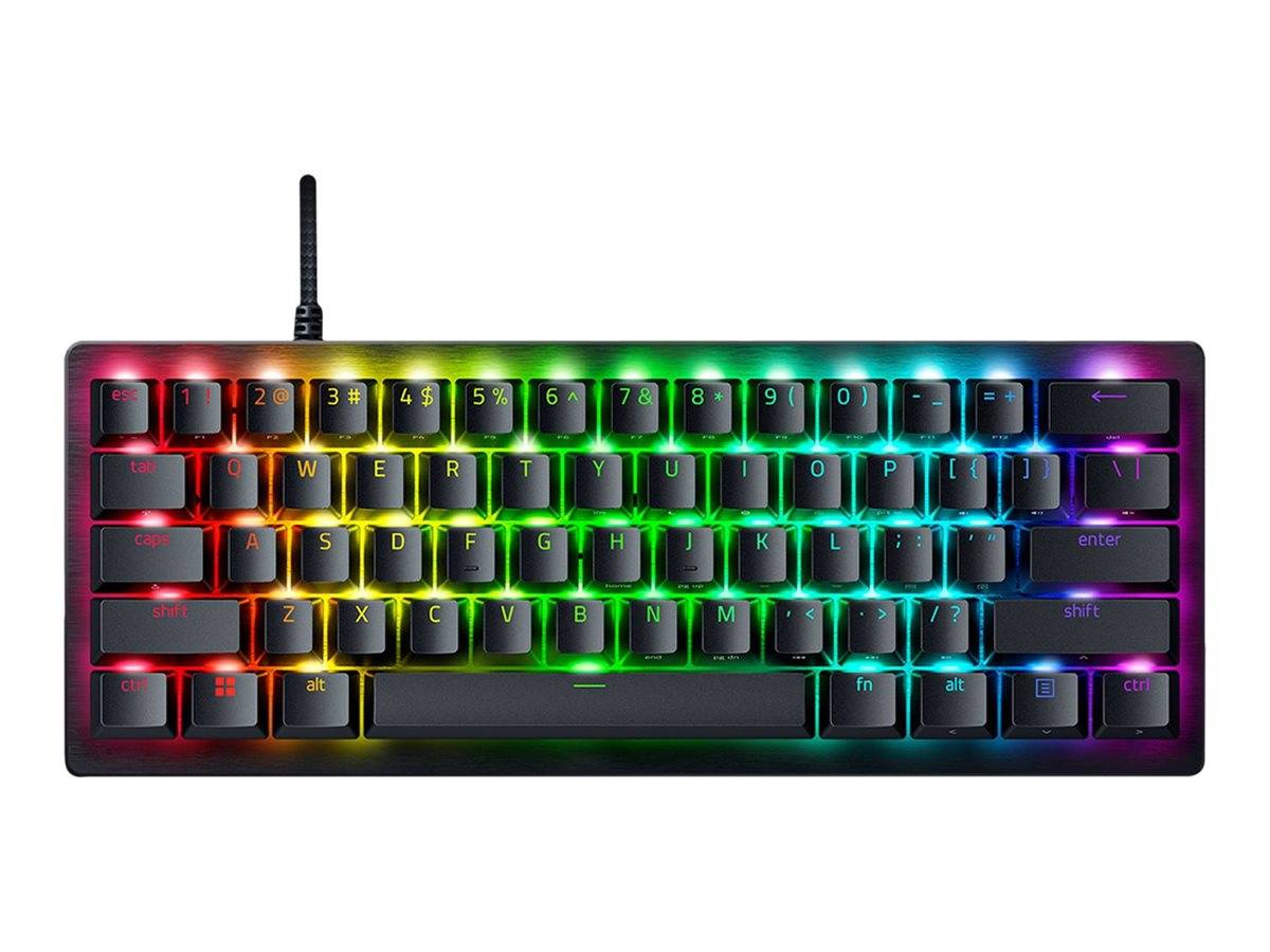 Razer Huntsman V3 Pro - Tastatur - 60% - mini - Hintergrundbeleuchtung - USB-C - QWERTZ - Deutsch - Tastenschalter: Raze