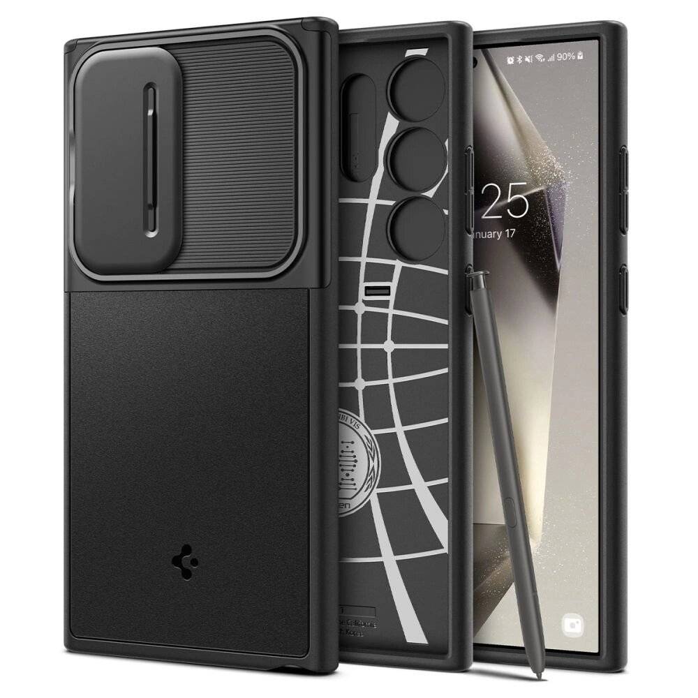 Spigen Optik Armor Hülle Samsung Galaxy S24 Ultra – Schwarz